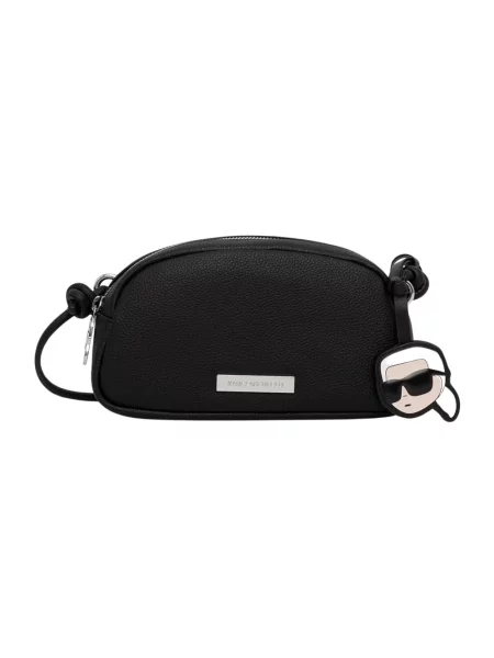 Karl Lagerfeld torebka crossbody z imitacji skóry IKON czarna