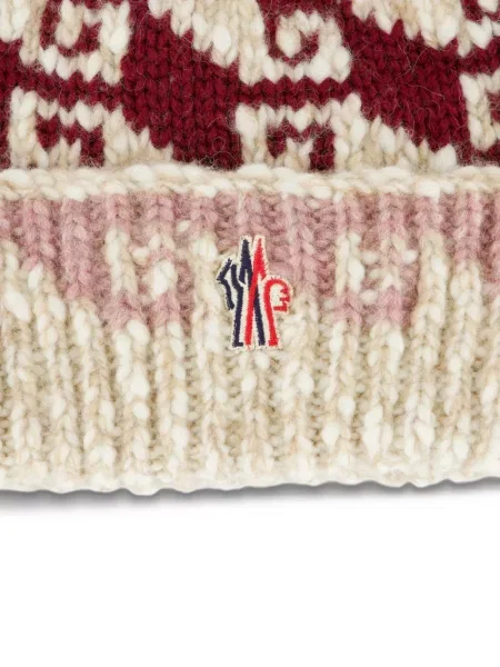 Pletena kapa Moncler Grenoble pomponi