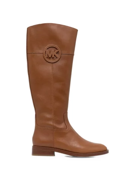 Kožne čizmice Michael Michael Kors smeđa