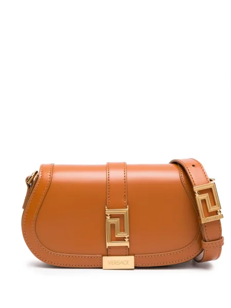 Geantă de mână Versace din piele maro