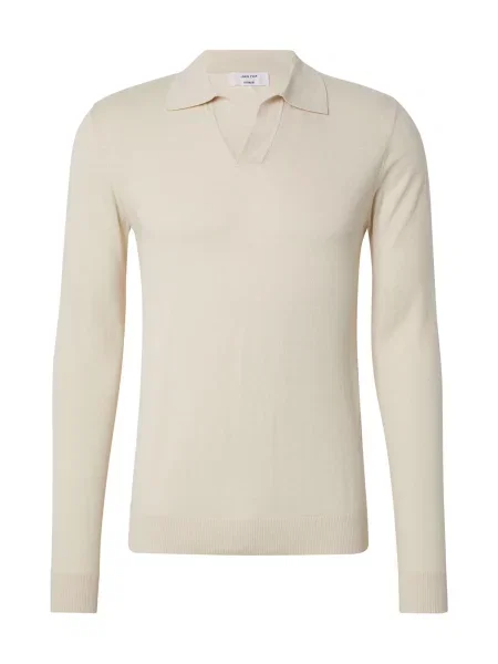 DAN FOX APPAREL Pulover Essentials volneno bela