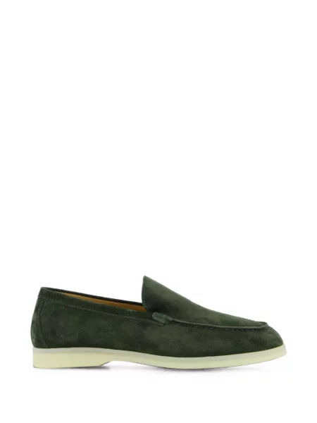 Pantofi loafer Gibaldi din piele de căprioară verde