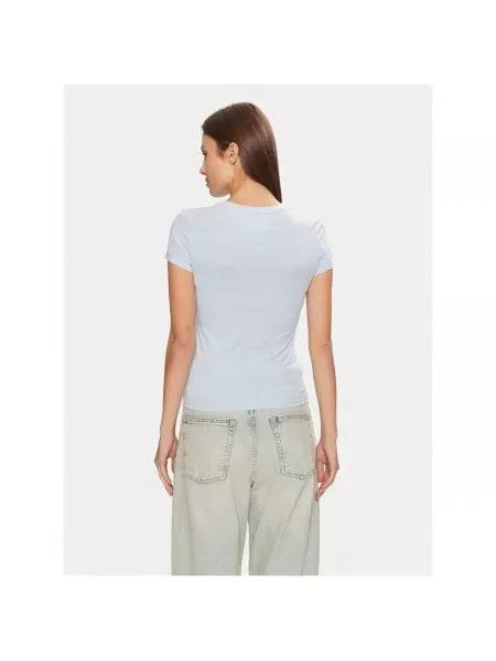 Tommy Jeans basic tričko dámske modrá