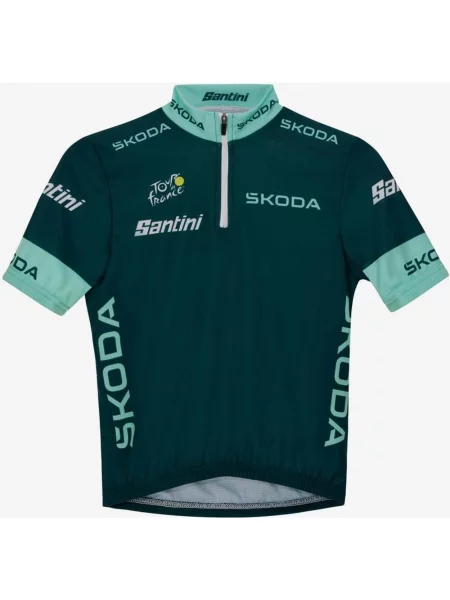 Koszulka Tour de France Punkty Klasyfikacji Lidera dla dzieci S zielona