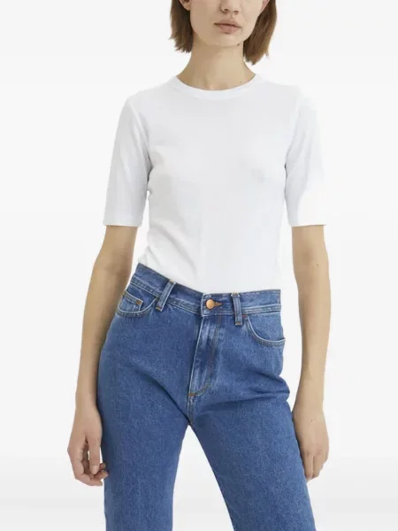 Tricou Rodebjer scurt alb