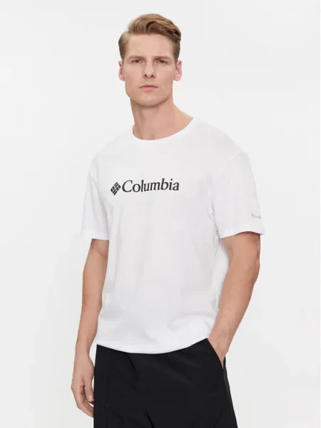 Columbia T-Shirt Csc Basic Logo biały