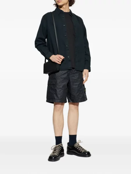 Cămașă Stone Island cu strasuri albastru