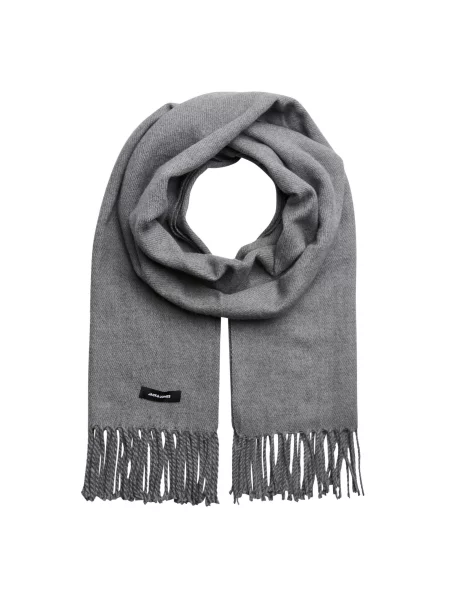 JACK & JONES Šalikas Solid margai pilka