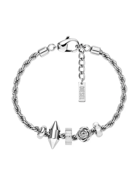 Zapestnica Diesel srebrna