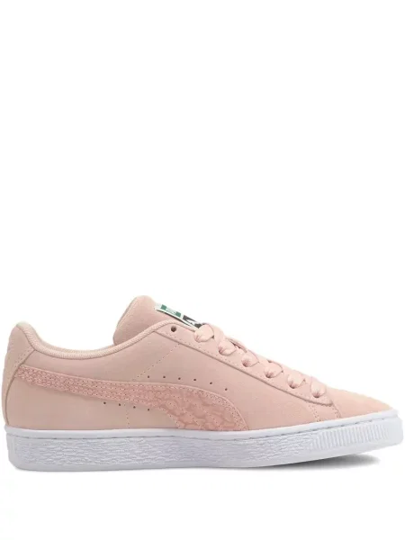 Sneakerși Puma Suede din piele de căprioară roz