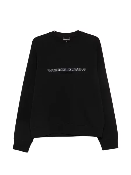 Hanorac Emporio Armani cu imagine negru