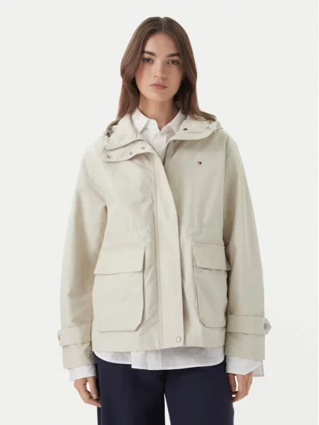 Tommy Hilfiger Kurtka przejściowa Utility jasny beżowy