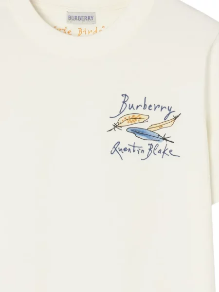 Tricou Burberry cu pene