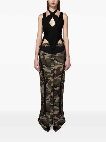 Top Srvc Studio cu gât halter negru
