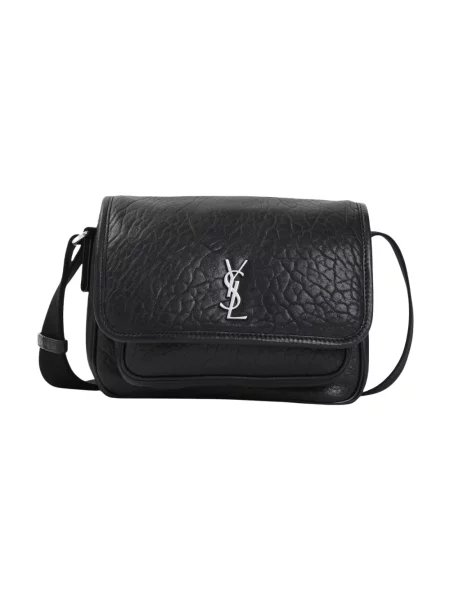 Torebka crossbody Saint Laurent skórzana czarna