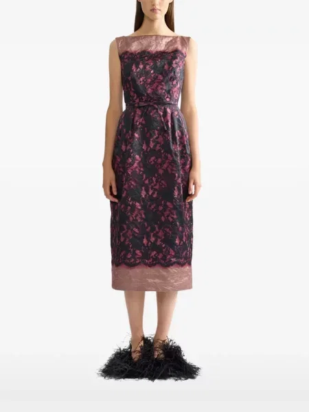 Rochie midi Erdem din satin roz