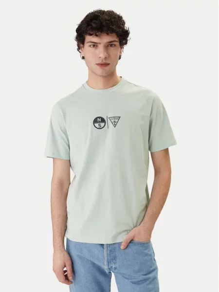 Тениска Guess зелено
