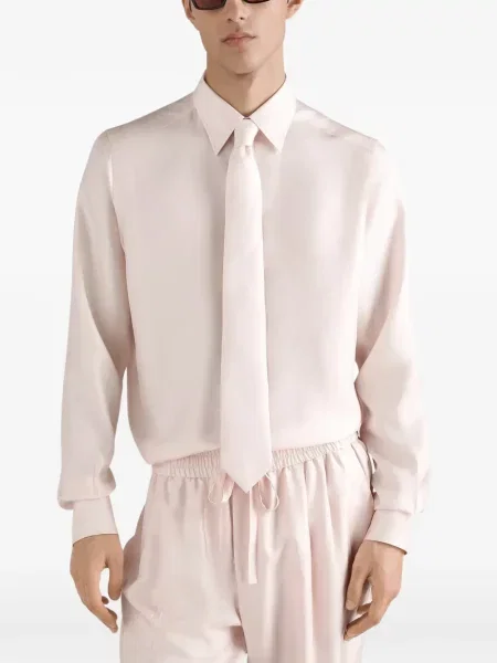 Cravată Dolce & Gabbana de mătase roz
