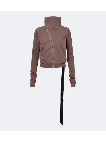 Hanorac Rick Owens din jerseu maro