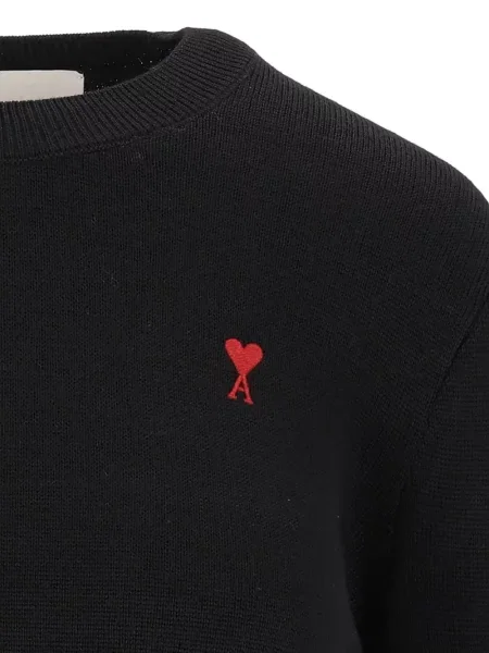 Pulover Ami Paris de lână negru