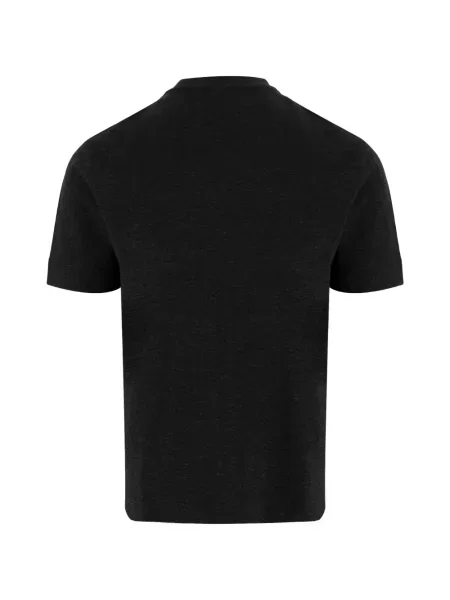Μπλούζα Emporio Armani από ζέρσεϋ με αυτόγραφο μαύρο