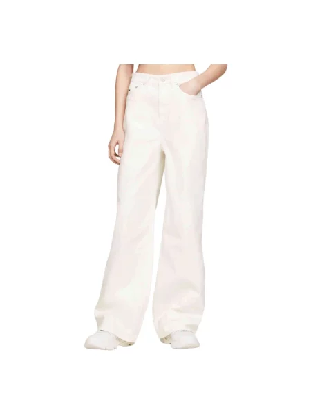 Szerokie jeansy Tommy Jeans białe
