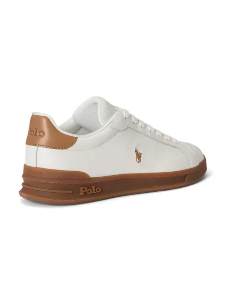 Kožené tenisky Polo Ralph Lauren Hrt Ct II bílé