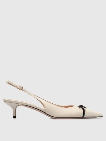 Шкіряні босоніжки Valentino білі