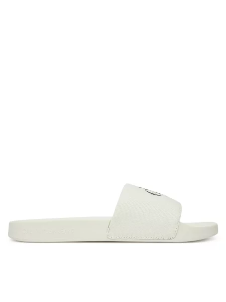 Šlepetės Calvin Klein Jeans Slide Monologo Cv balta