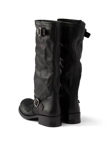 Botine Prada din piele negru
