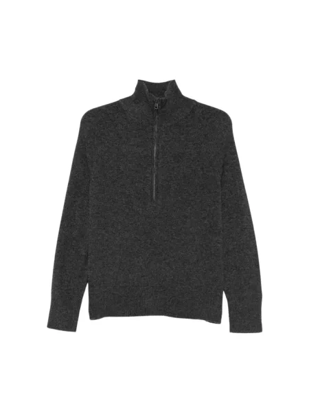 Sweter z golfem Alpha Studio z kaszmiru szary