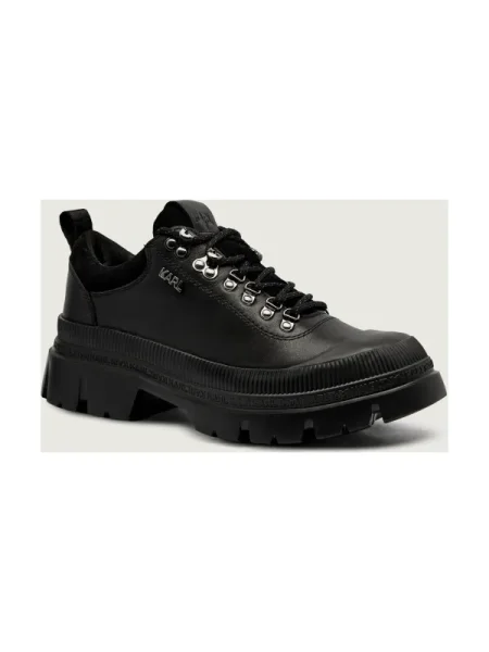 Karl Lagerfeld De piele pantofi TREKKA negru