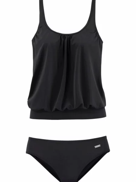 LASCANA Majica za kopanje črna