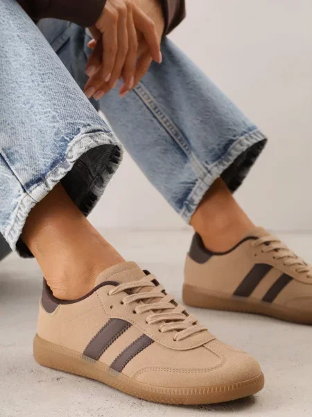 Sneakers închis bej