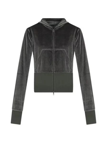 Hanorac cu glugă Balenciaga din velur gri