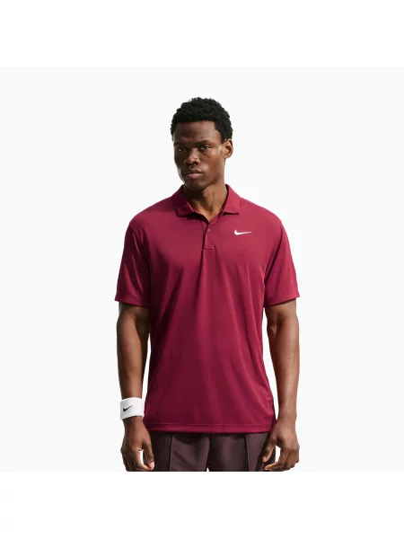 Tricou de tenis pentru bărbați Nike Court Dri-FIT Team Red/White alb