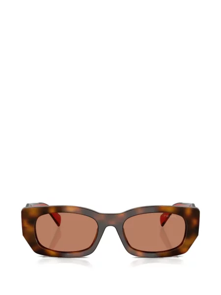 Ochelari de soare Prada Eyewear cu imprimeu geometric maro