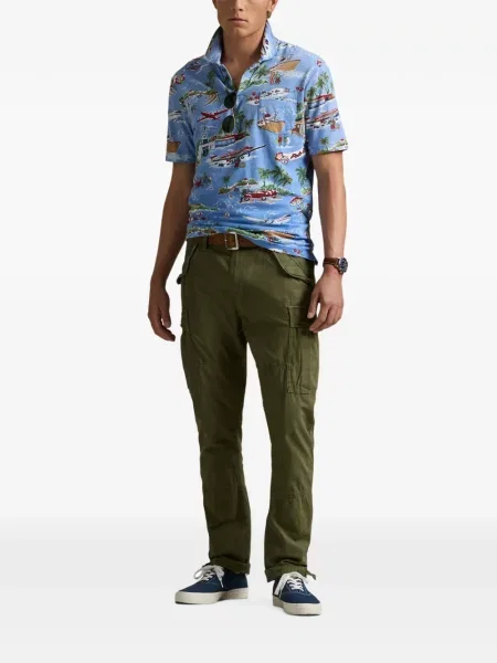 Scurt cămașă Polo Ralph Lauren cu cordon tricotate albastru