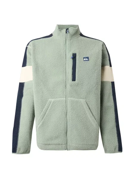 QUIKSILVER Jachetă fleece funcțională CLEAN COAST / bleumarin / verde mentă bej