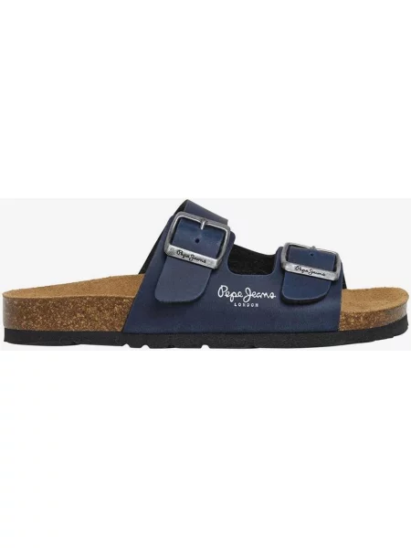 Sandały Pepe Jeans Bio Double Kansas granatowe júnior 33 niebieskie