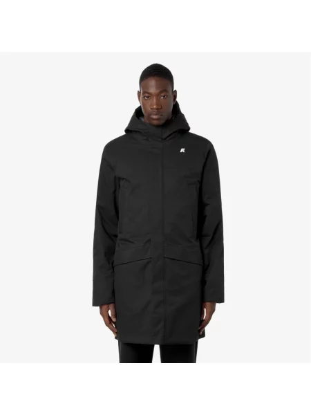 Parka K-way z twillu czarna