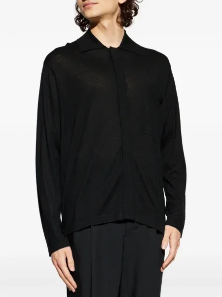Cardigan Lisa Yang tricotate negru