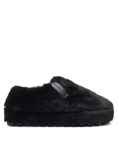 Calvin Klein Jeans Naminės šlepetės Home Anke Slipper Wn Fur juoda