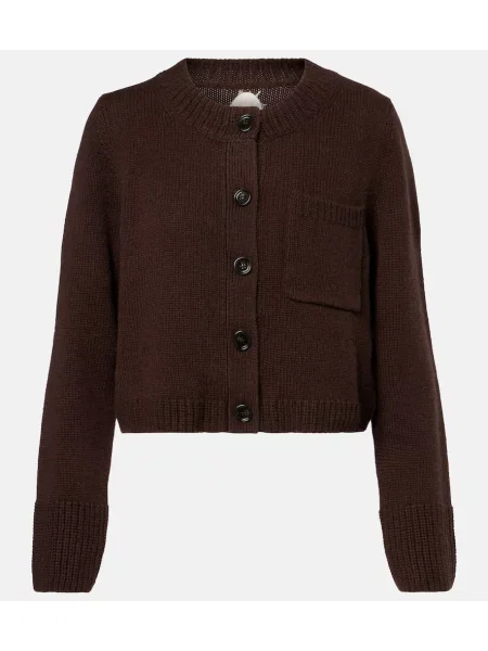 Cardigan Jardin Des Orangers de lână maro