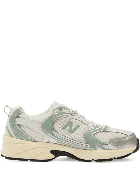 Велурени маратонки New Balance 530 с висока талия с принт сиво