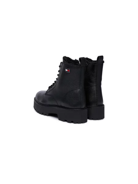 Šnurovacia obuv Tommy Jeans Tjw Platform Boots Wl čierna