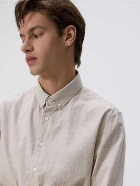 Reserved Cămașă slim fit din bej