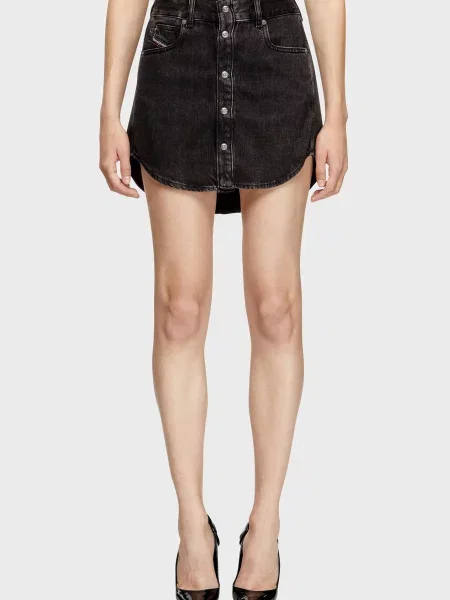 Джинсова спідниця Diesel чорна