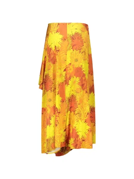 Fustă Ellery cu model floral cu imagine asimetrică galben