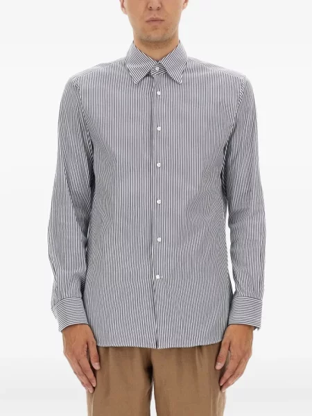 Pruhovaná košile Boss bílá